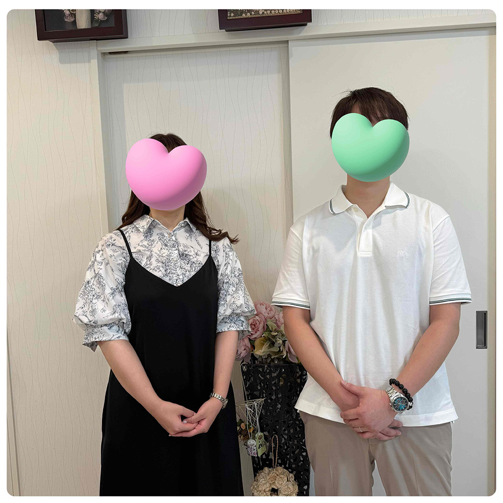 笑顔がお似合いの素敵なカップル